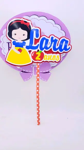 Topo de Bolo Branca de Neve Cute Baby