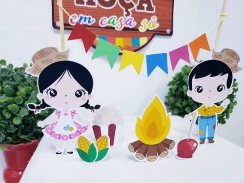 Topo de Bolo Festa Junina Cake Topper Arraiá
