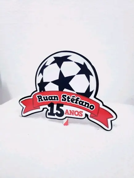Topo de Bolo Futebol