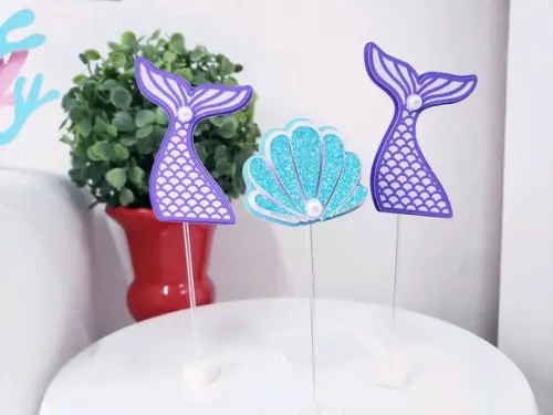 Topper Docinhos Sereia Luxo Fundo do Mar