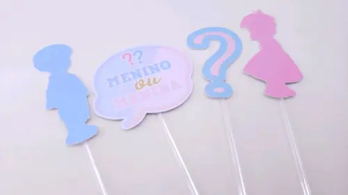 Toppers de Docinho Chá Revelação