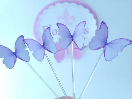 Toppers de Docinhos Borboletas Lilás Jardim Encantado
