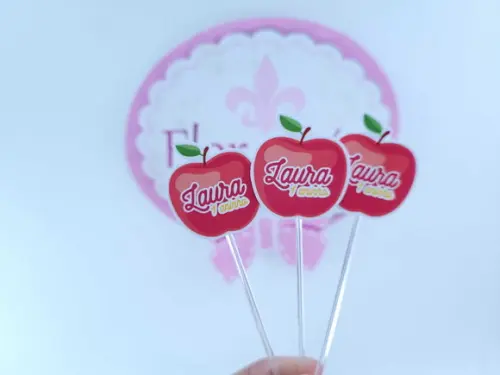 Toppers Docinhos Maçã da Branca de Neve Festa