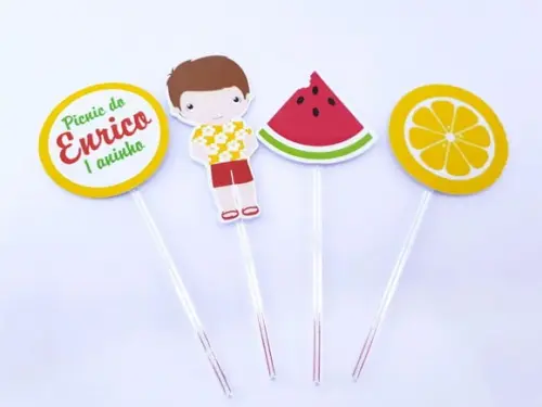 Toppers Picnic Menino Frutas
