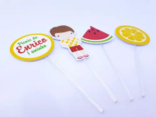 Toppers Picnic Menino Frutas