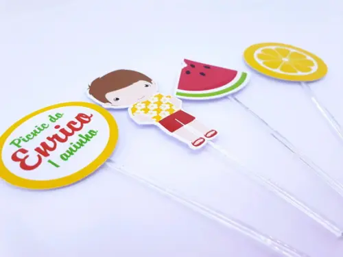 Toppers Picnic Menino Frutas