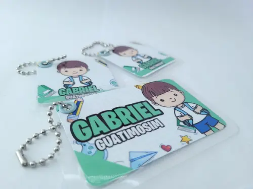 Trio Chaveiro Escolar Menino para Mochila Lancheira e Estojo