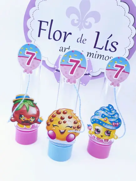 Tubete 13cm Balão Shopkins