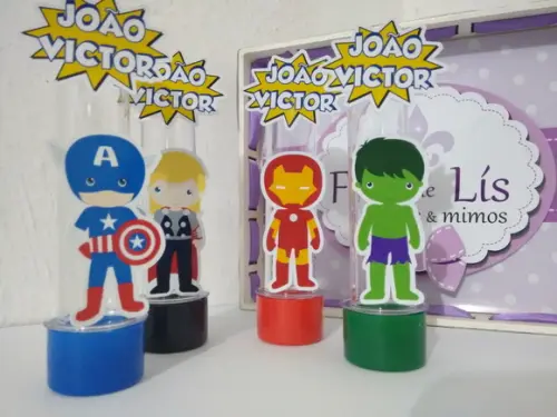 Tubete Heróis Vingadores Cute 3d