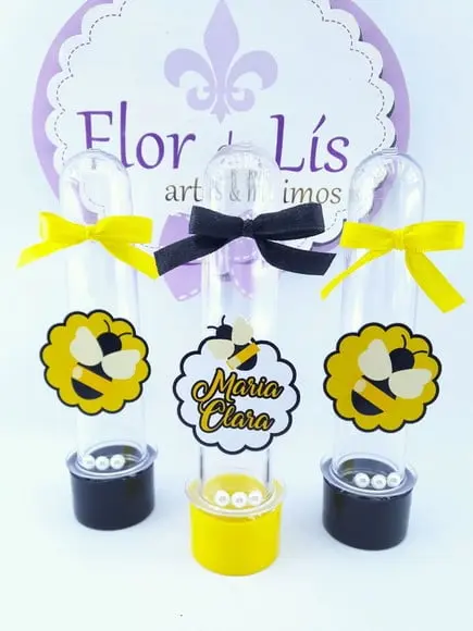 Tubete Personalizado Abelhinha Cute Festa Abelha