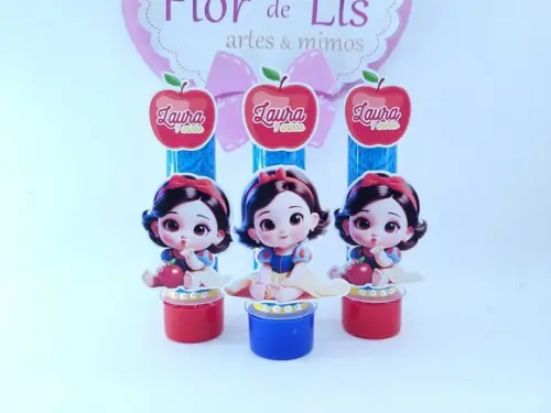 Tubete Personalizado Branca de Neve Baby Festa