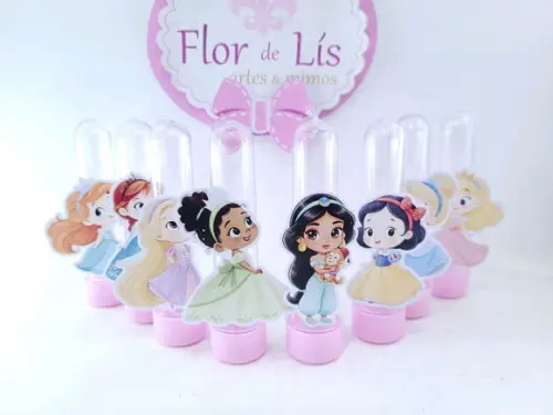 Tubete Personalizado Festa Princesas Cute Baby Aquarela