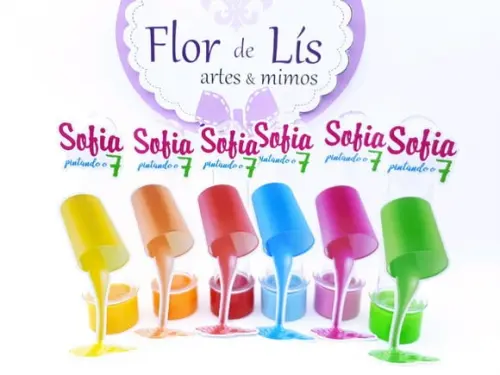 Tubete Personalizado Lata de Tinta Pintando o Sete