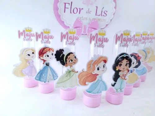 Tubete Personalizado Princesas Baby Festa Realeza