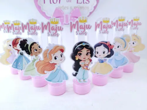 Tubete Personalizado Princesas Baby Festa Realeza