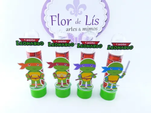 Tubete Personalizado Tartaruga Ninja