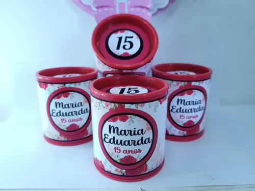 Tubo Lata Festa 15 Anos Lembrancinha Personalizada