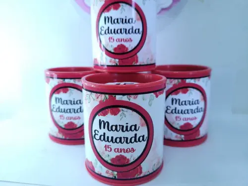 Tubo Lata Festa 15 Anos Lembrancinha Personalizada