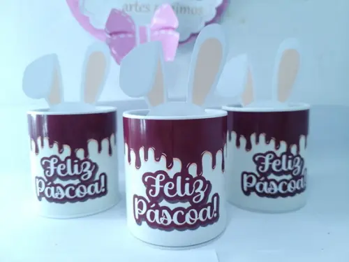 Tubolata 3d de Páscoa Lembrancinha Personalizada Coelhinho