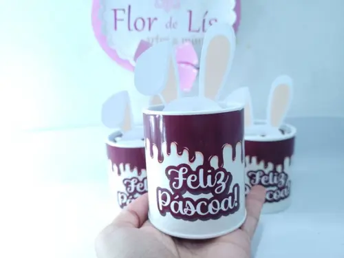 Tubolata 3d de Páscoa Lembrancinha Personalizada Coelhinho