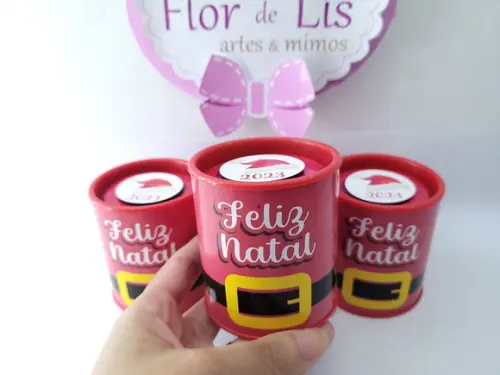 Tubolata de Natal Lembrancinha Personalizada Ano Novo