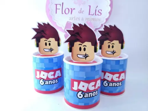 Tubolata Pequeno 3d Festa Game Roblox Personalizado
