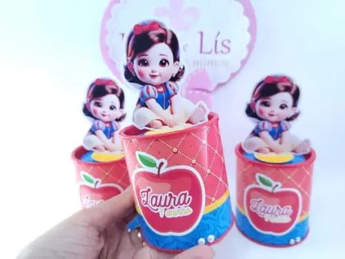 Tubolata Pequeno Festa Branca de Neve Personalizado
