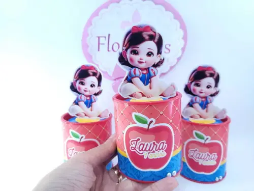 Tubolata Pequeno Festa Branca de Neve Personalizado