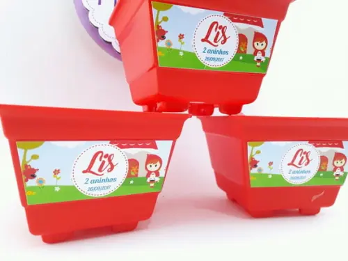Vaso Floreira Chapeuzinho Vermelho