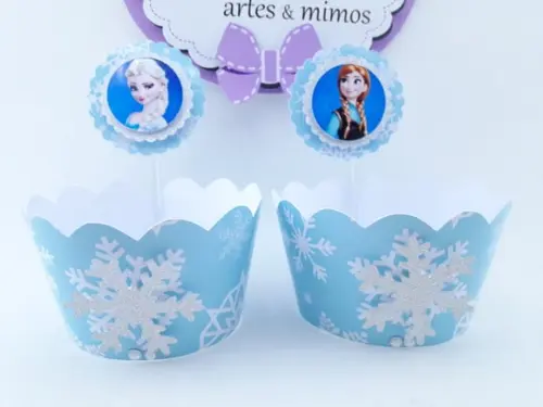 Wrapper (saia Cupcake) + Topper Frozen