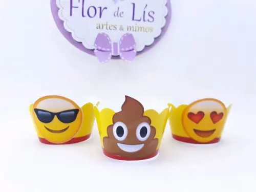 Wrapper Mini (saia Cupcake) Emojis