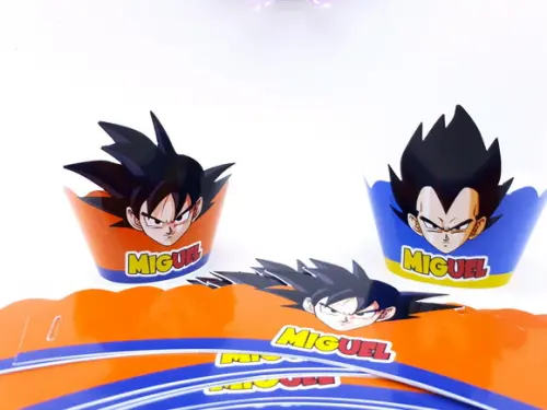 Wrapper Mini (saia Cupcake) Dragon Ball