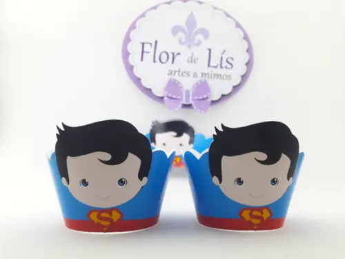 Wrapper Mini (saia Cupcake) Heróis Cute