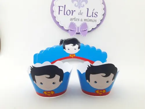 Wrapper Mini (saia Cupcake) Heróis Cute
