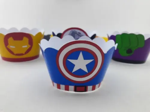 Wrapper Mini (saia Cupcake) Vingadores