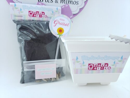 Kit Plantação Dia das Crianças Educativo Brinde Empresa