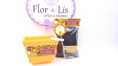 Kit Jardim Ecológico Plantação o Rei Leão