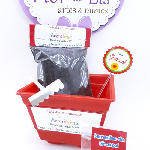 Kit Plantação Educativo Ecológico Brinde Dia das Crianças