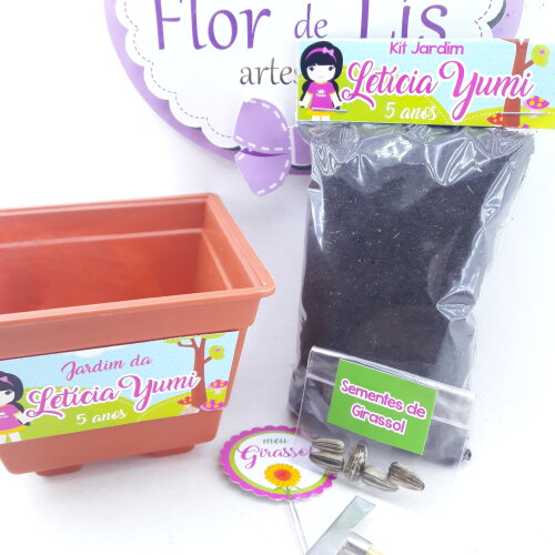 Kit Plantação Jardim Encantado Menina