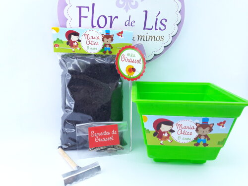 Kit Jardinagem Chapeuzinho Vermelho