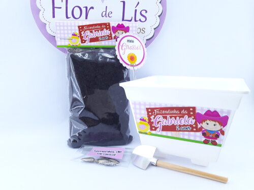 Kit Plantação Fazendinha Rosa Menina