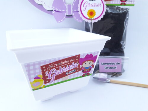 Kit Plantação Fazendinha Rosa Menina