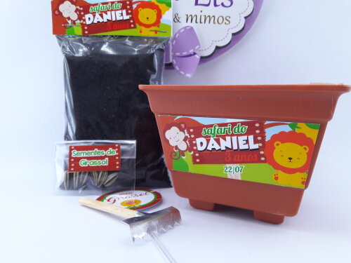 Kit Plantação Animais Festa Safari