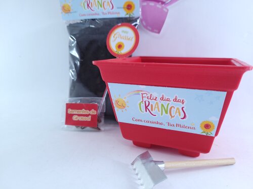 Kit Plantação Escolar Ecológico Brinde Dia das Crianças