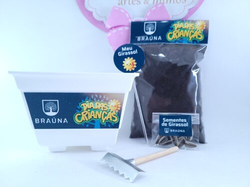 Kit Jardinagem Plantação Brinde Dia das Crianças Empresa