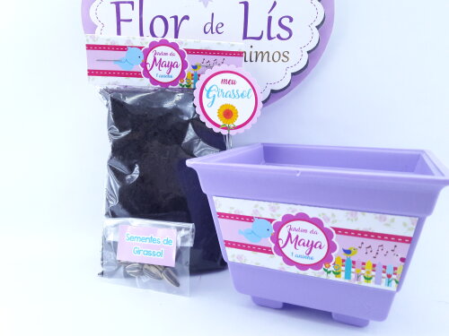 Kit Jardinagem Passarinhos Festa Florida