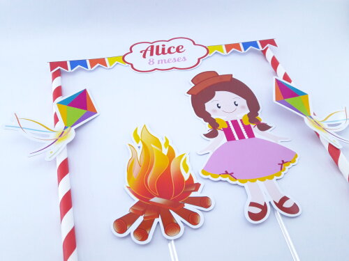 Cake Topper Festa Junina