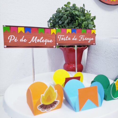 Kit Festa Junina em Casa Arraiá Personalizado Pescaria