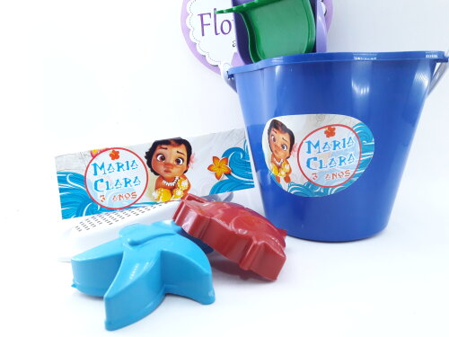 Balde de Praia Personalizado Moana Praia