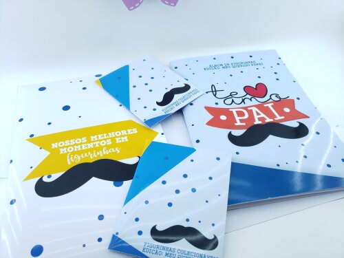 Álbum de Figurinhas Dia dos Pais Presente Personalizado